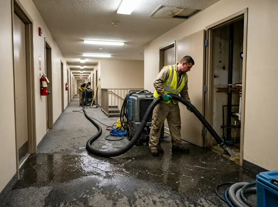 multi-unit-apartment-hallway-f-005 — frequently asked questions, Emergency Burst Pipe Water Extraction & Removal in Van, TX